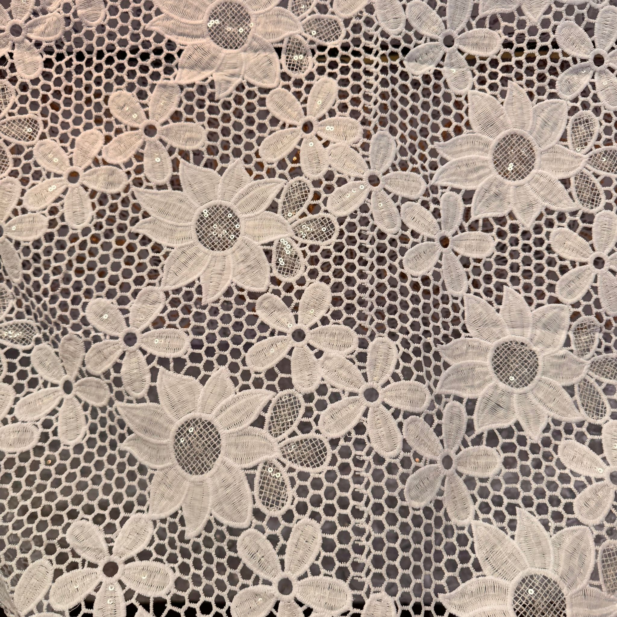 Poly Heavy Chemical Lace Clear Spangle EMBM206D