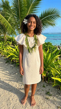 Lacquer Girls Dress — Formal Polyester Kids Dress for Pacific Island Occasions | Geneva Fabrics & Fashion