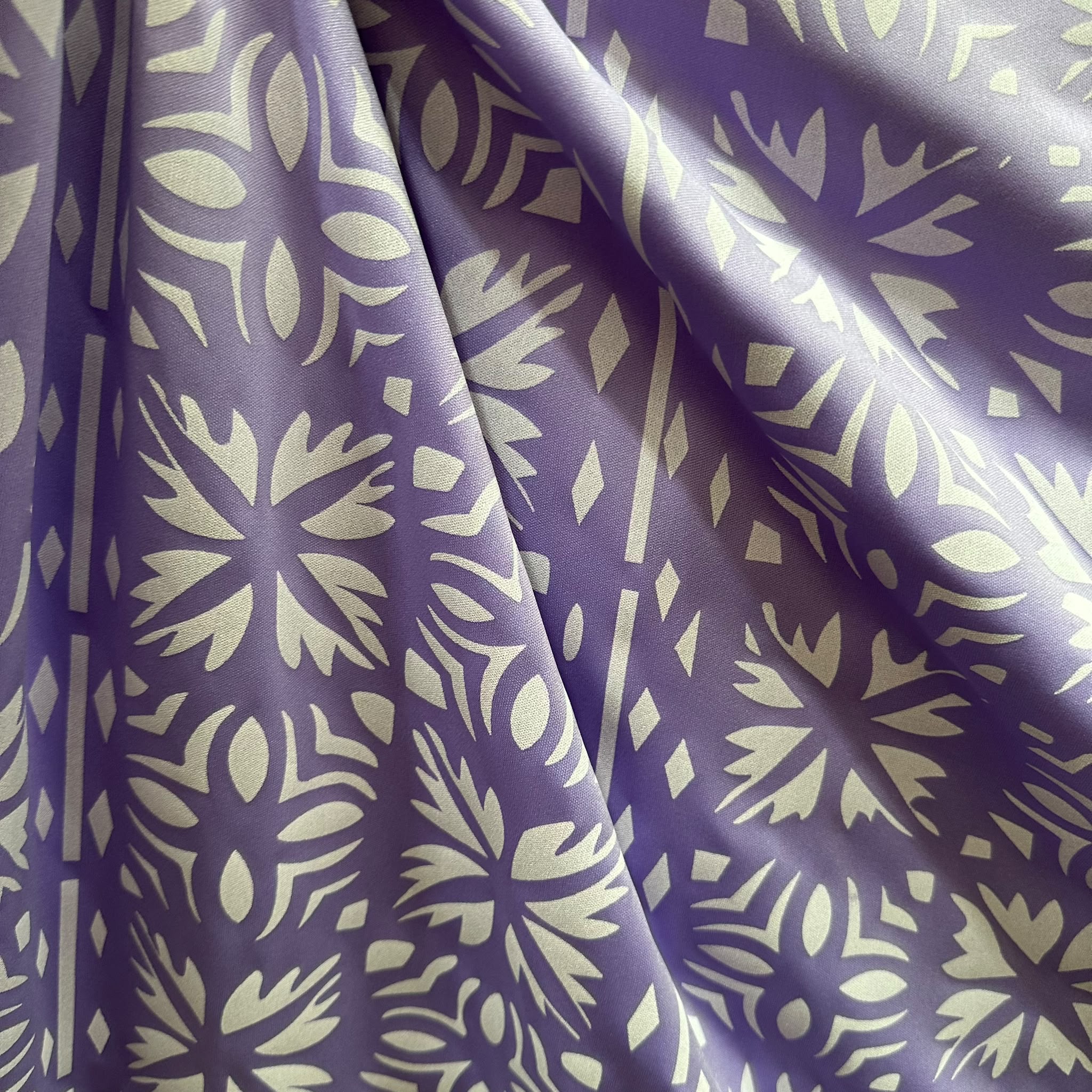 Poly Printed 2 Tone Lacquer Fabric – 100% Polyester