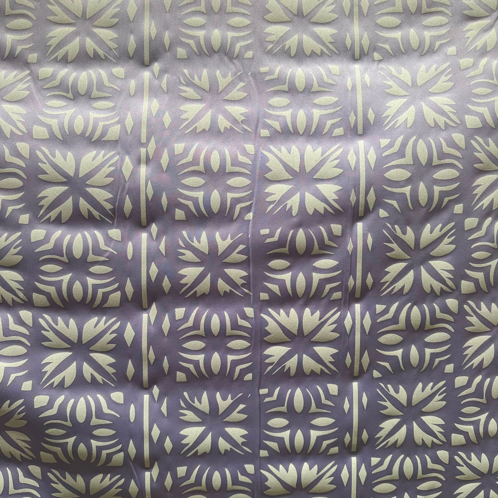 Poly Printed 2 Tone Lacquer Fabric – 100% Polyester