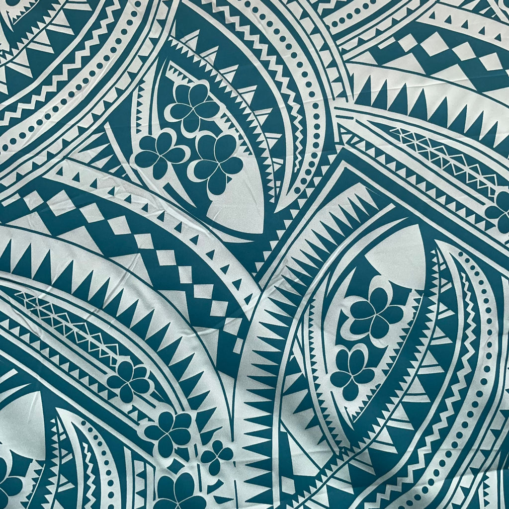 Poly Printed 2 Tone Lacquer Stretch Fabric