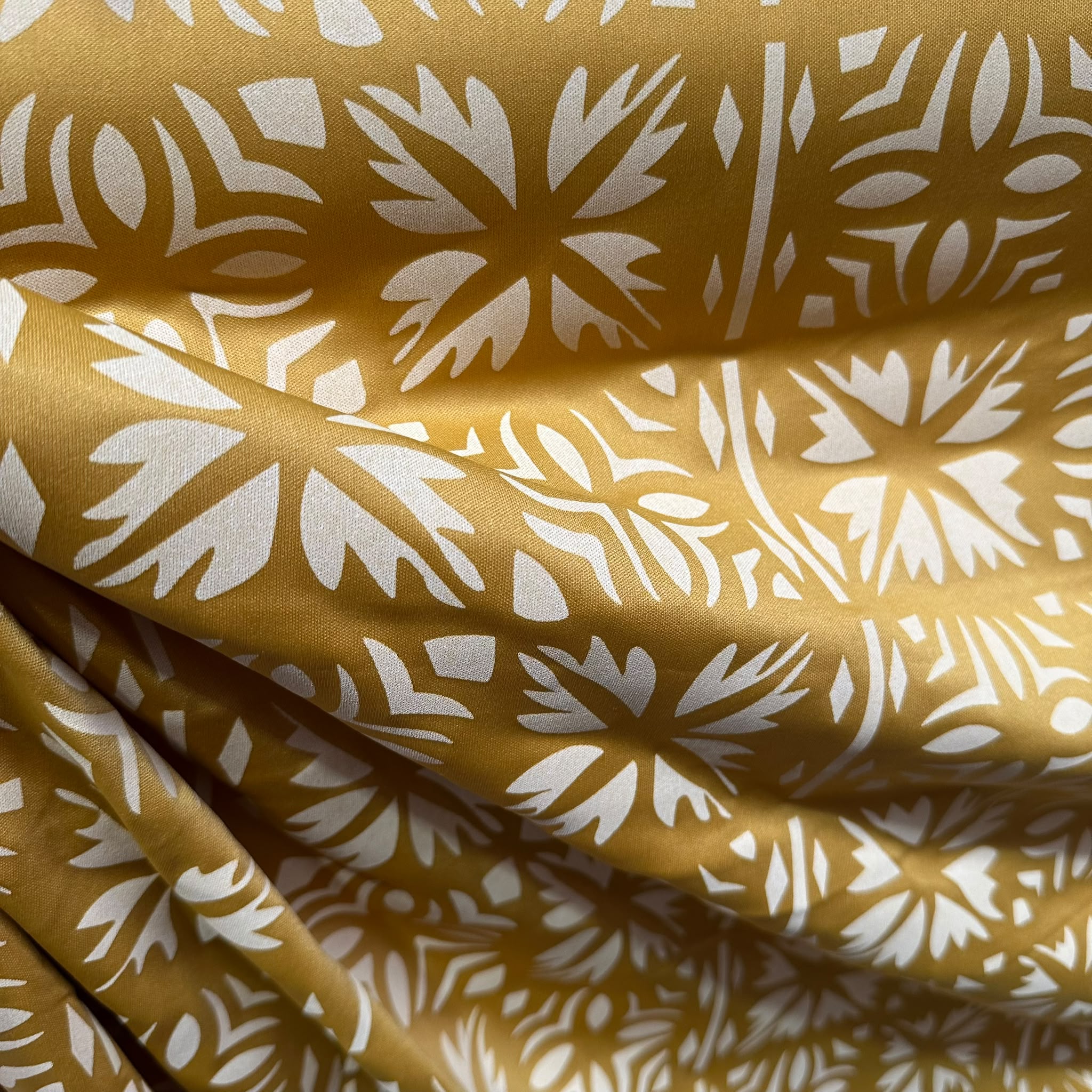 Poly Printed 2 Tone Lacquer Fabric – 100% Polyester