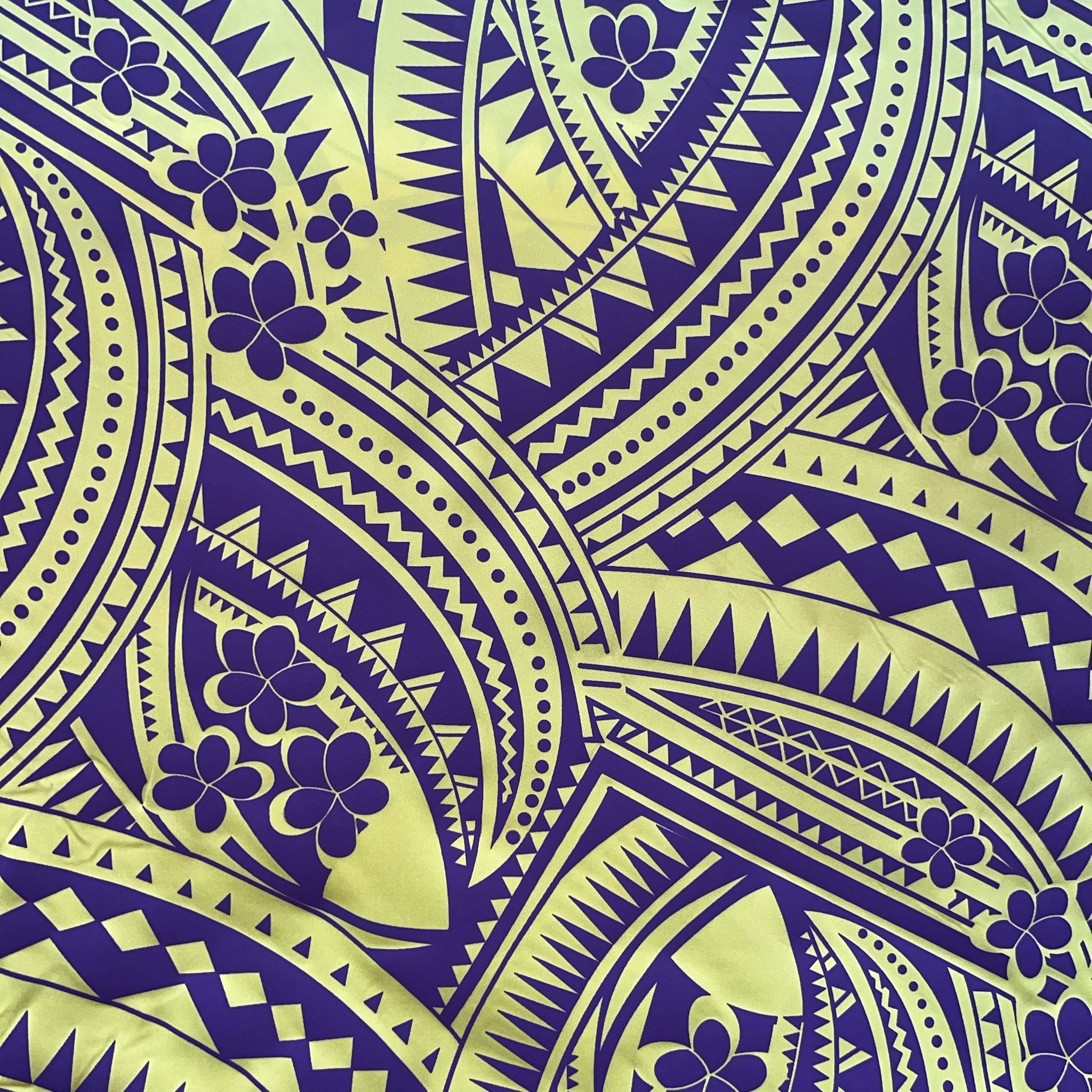 Poly Printed 2 Tone Lacquer Stretch Fabric