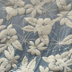 POLY PRINTED 2-TONE MECHANICAL STRETCH LACQUER FABRIC (KLM285AD6LT)