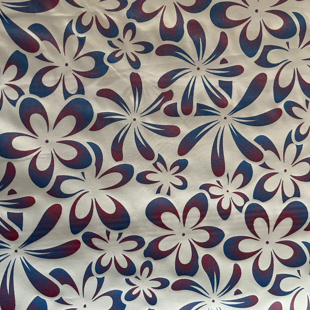 POLY PRINTED LACQUER HAND PRINTED FABRIC – MECHANICAL STRETCH (KHPM238D3)