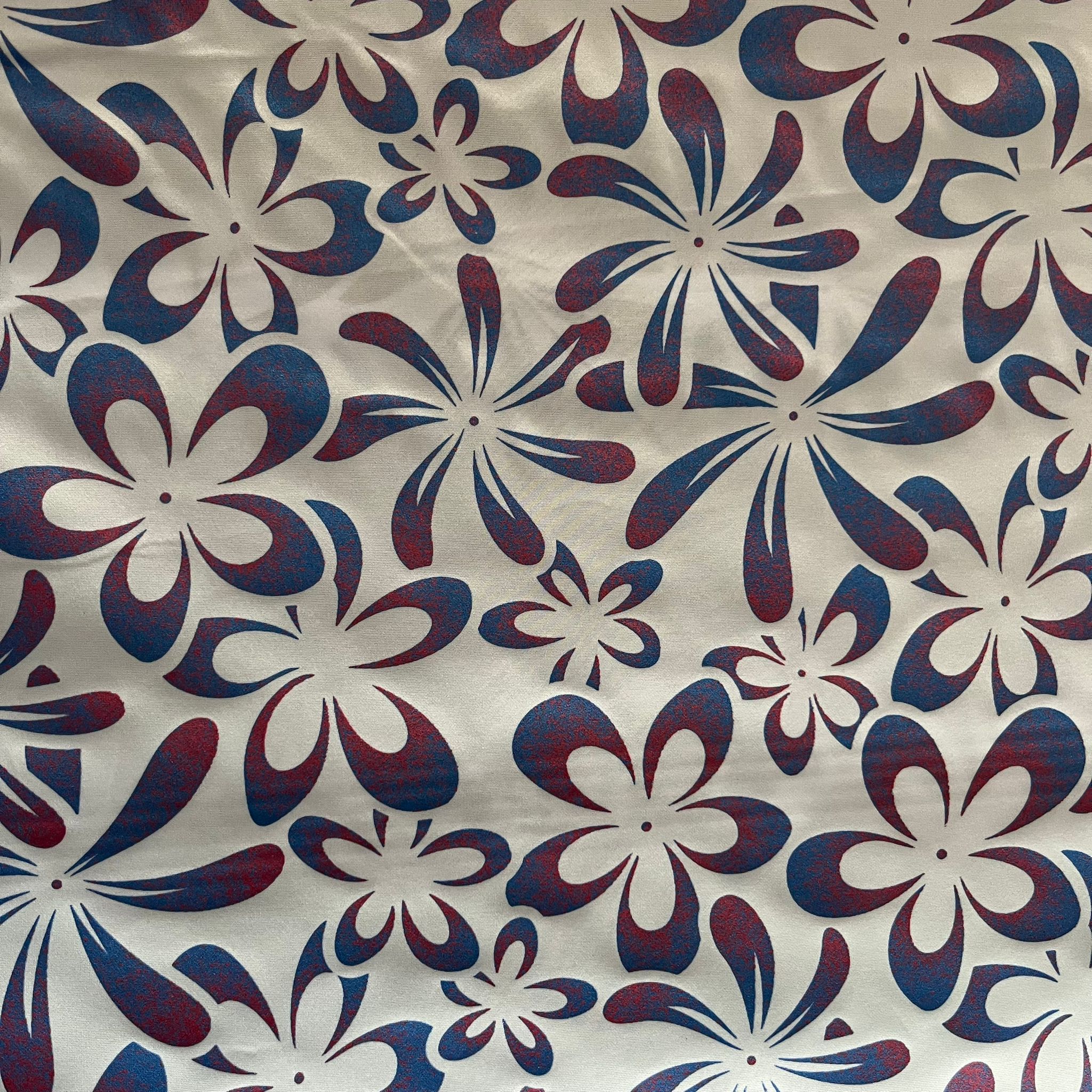 POLY PRINTED LACQUER HAND PRINTED FABRIC – MECHANICAL STRETCH (KHPM238D3)