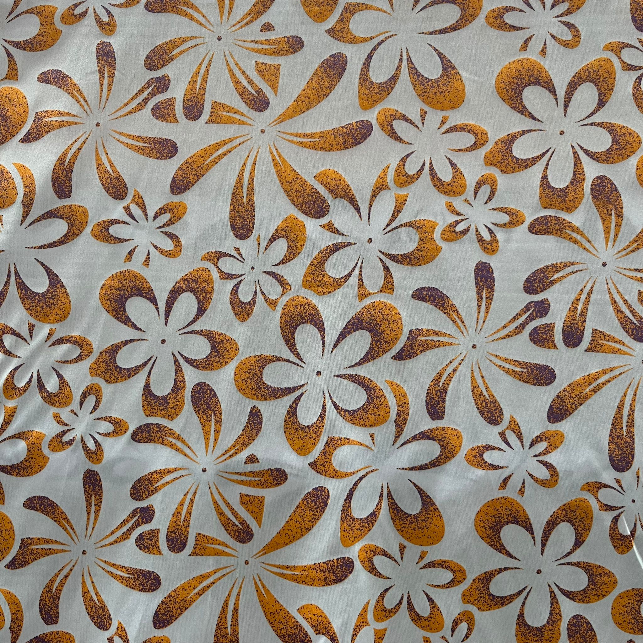 POLY PRINTED LACQUER HAND PRINTED FABRIC – MECHANICAL STRETCH (KHPM238D3)