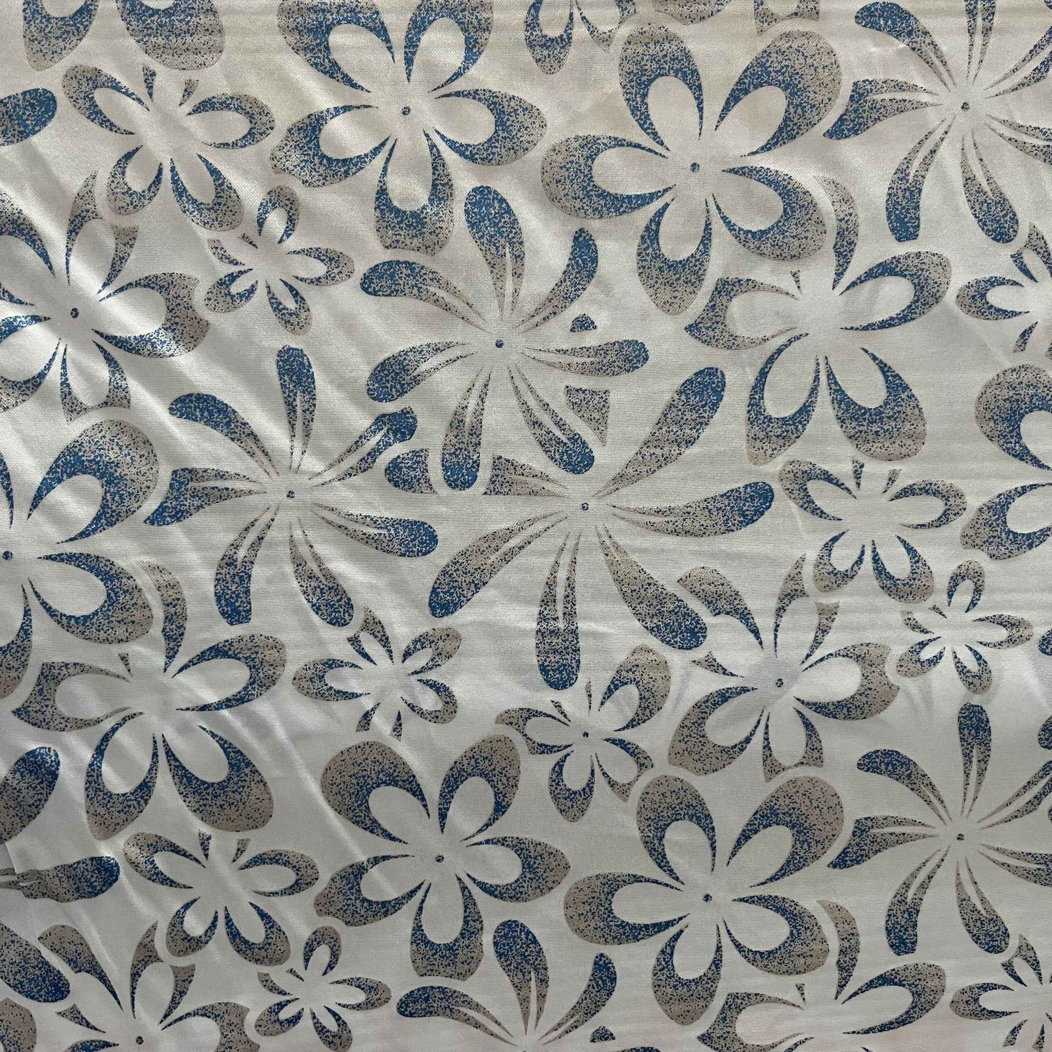 POLY PRINTED LACQUER HAND PRINTED FABRIC – MECHANICAL STRETCH (KHPM238D3)