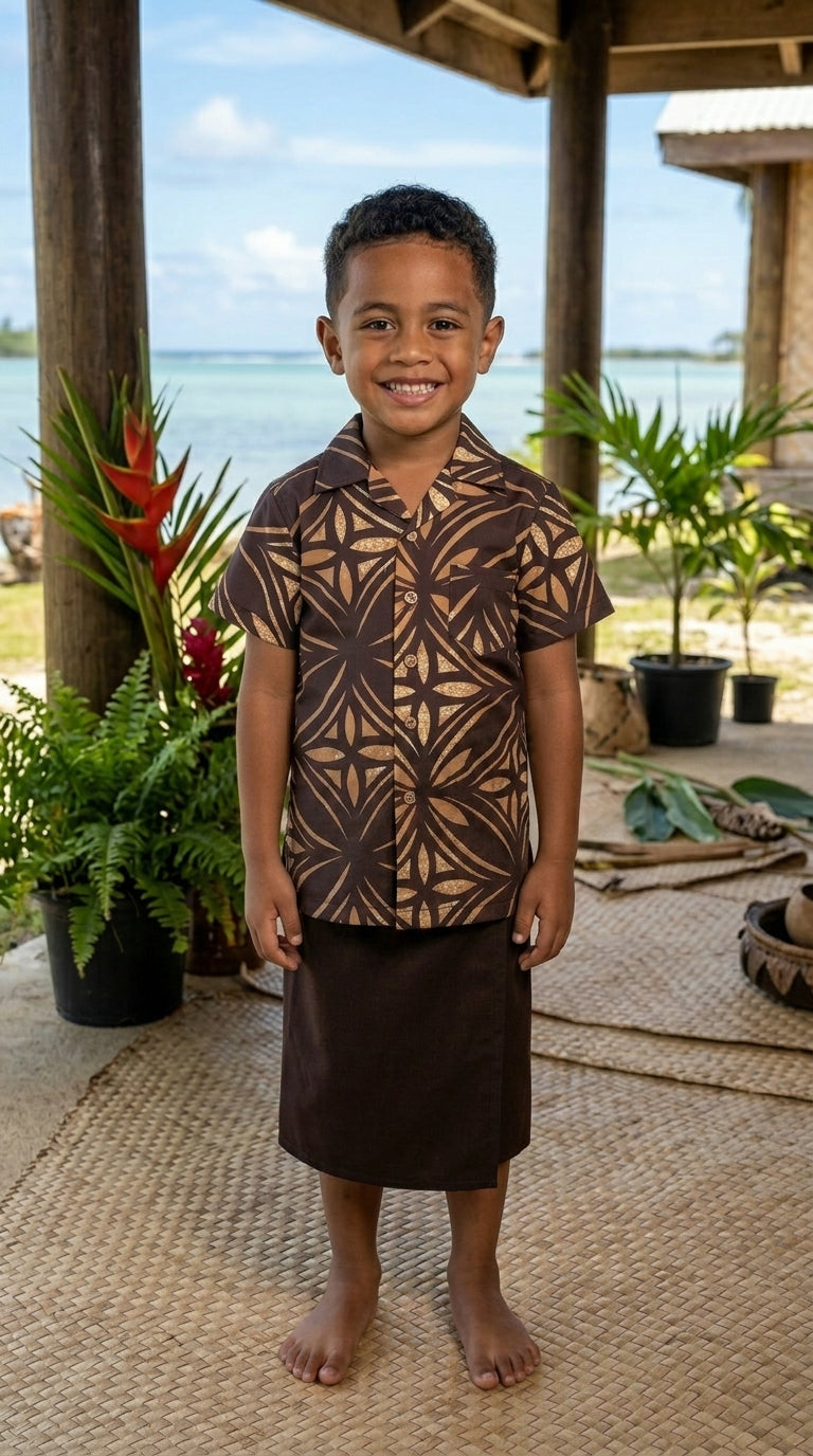 MINIMATT POLY PRINTED BOYS S/S SHIRTS (SHTMMKM77D)