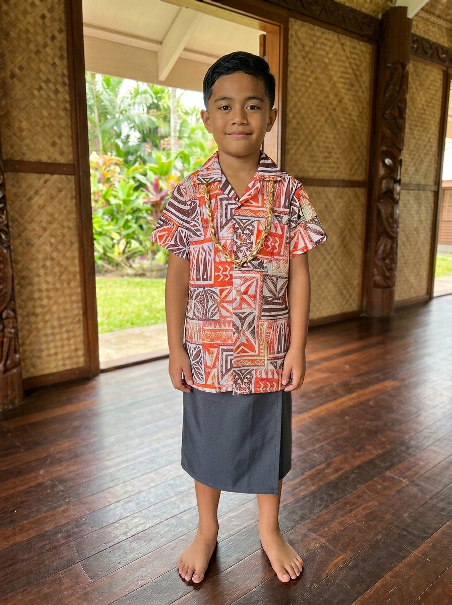 MINIMATT POLY PRINTED BOYS S/S SHIRTS (SHTMMKM77D)