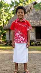 COTTON PRINTED KIDS S/S SHIRTS (161728GR)