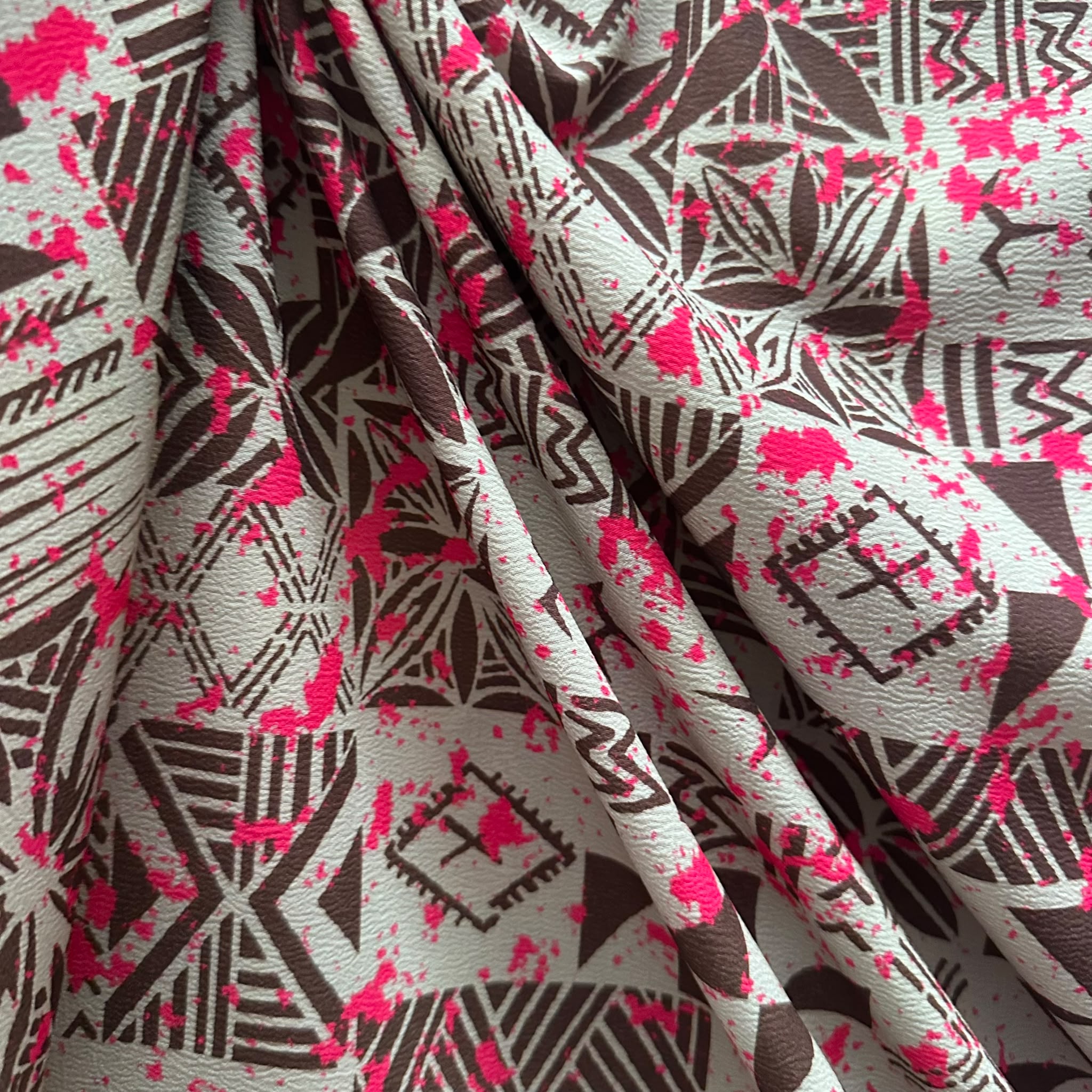 Printed Polyester Crush Fabric (KCRPMD3811D3)