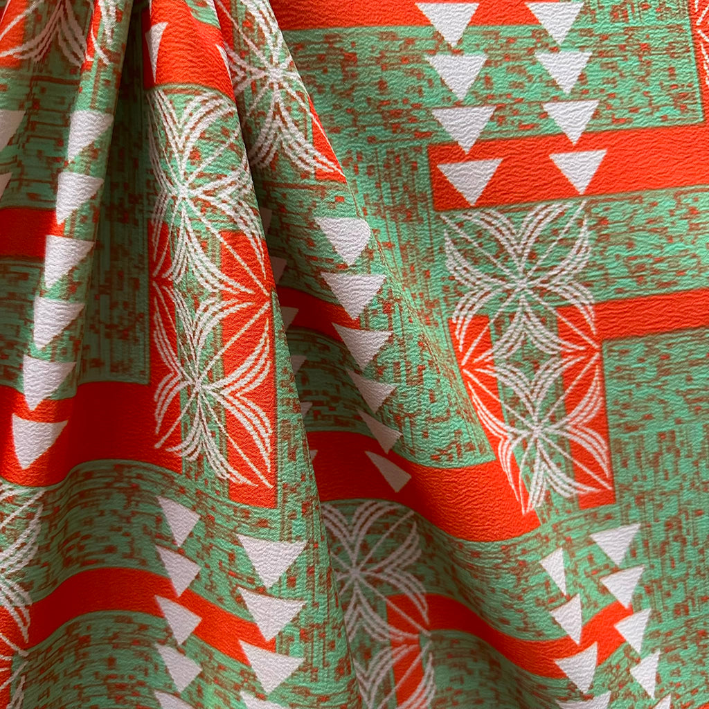 Printed Polyester Crush Fabric (KCRPMD3811D6)