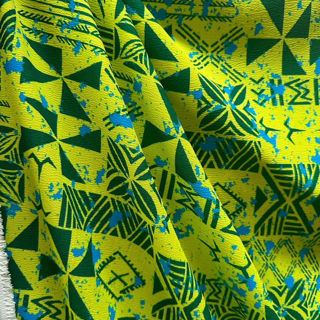 Printed Polyester Crush Fabric (KCRPMD3811D3)