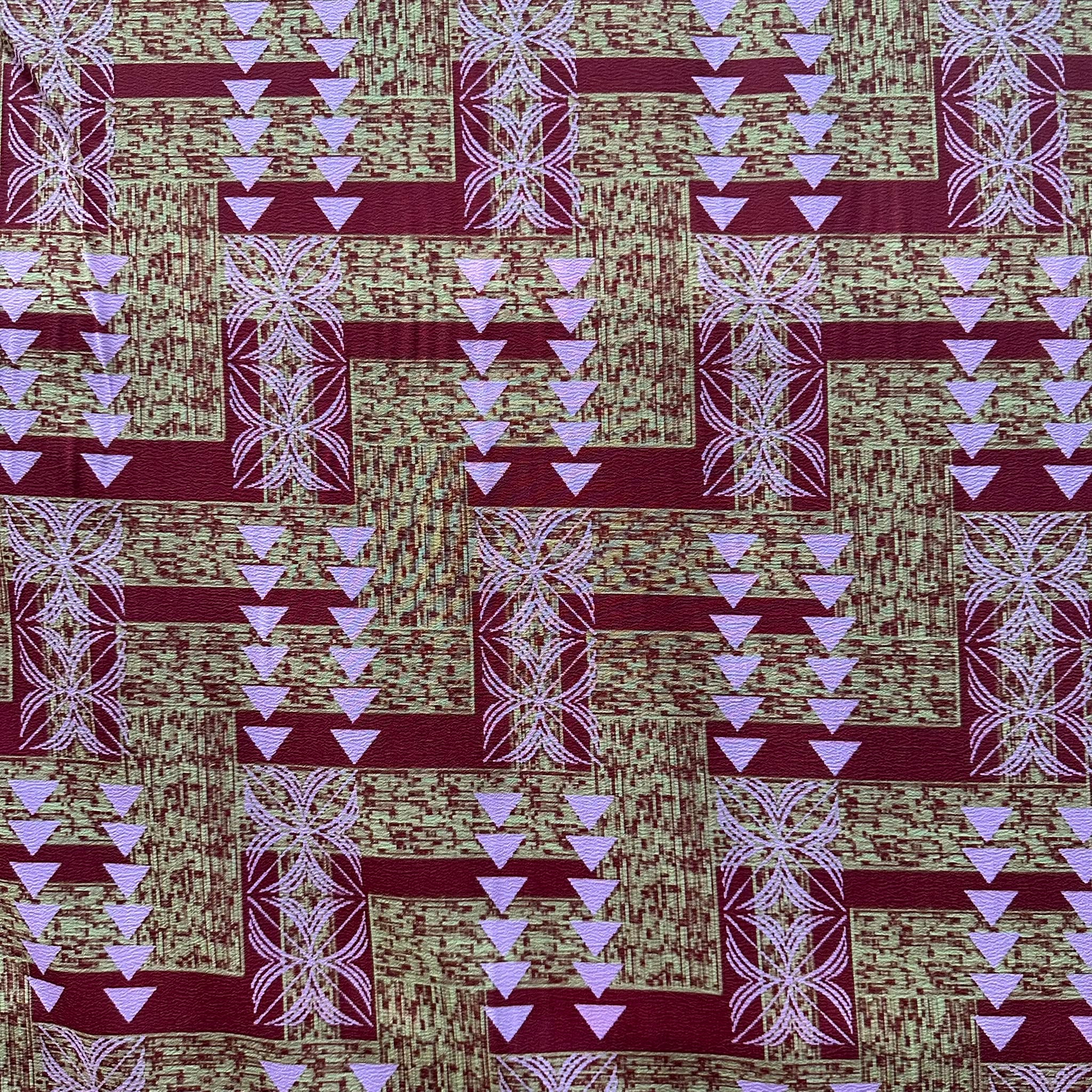 Printed Polyester Crush Fabric (KCRPMD3811D6)