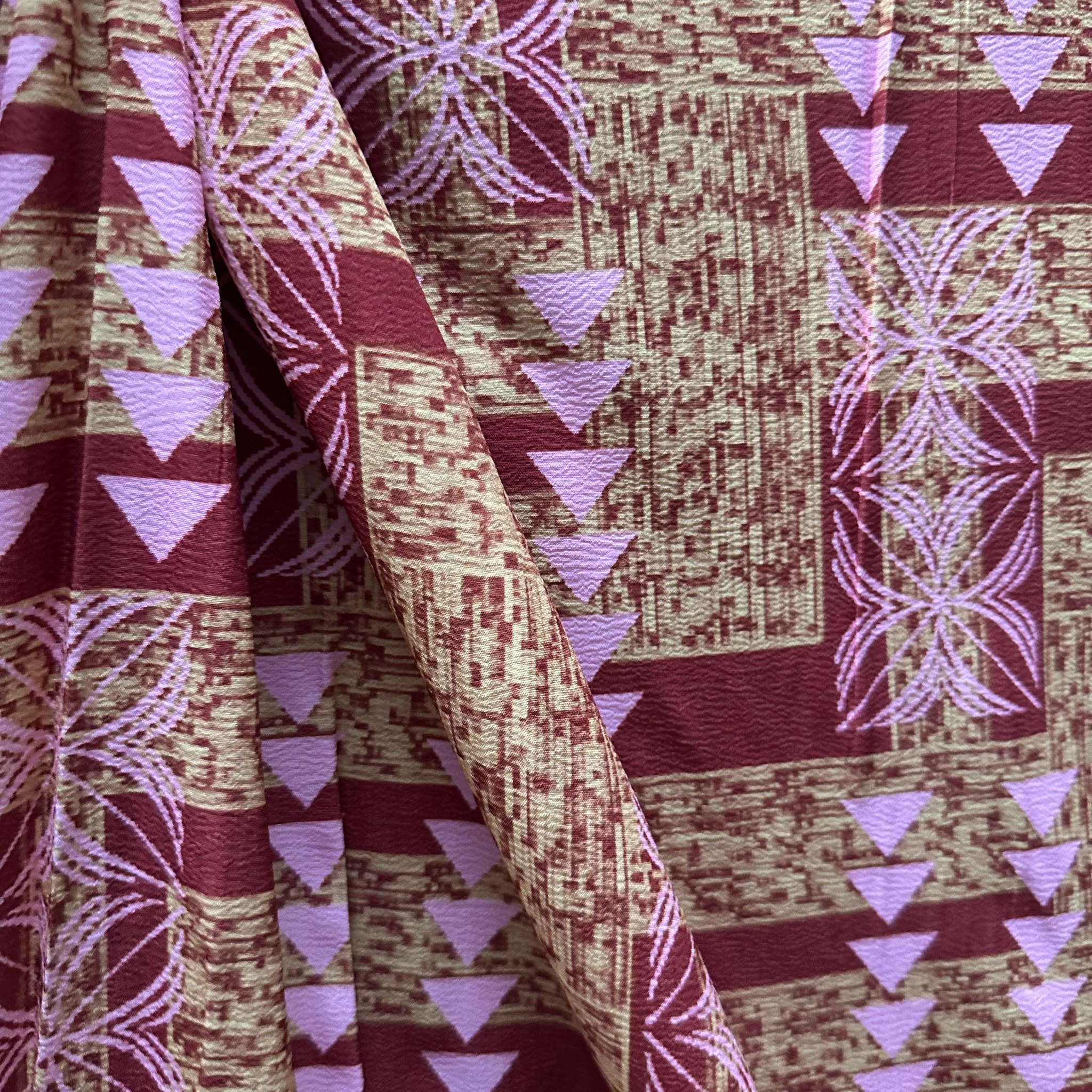Printed Polyester Crush Fabric (KCRPMD3811D6)