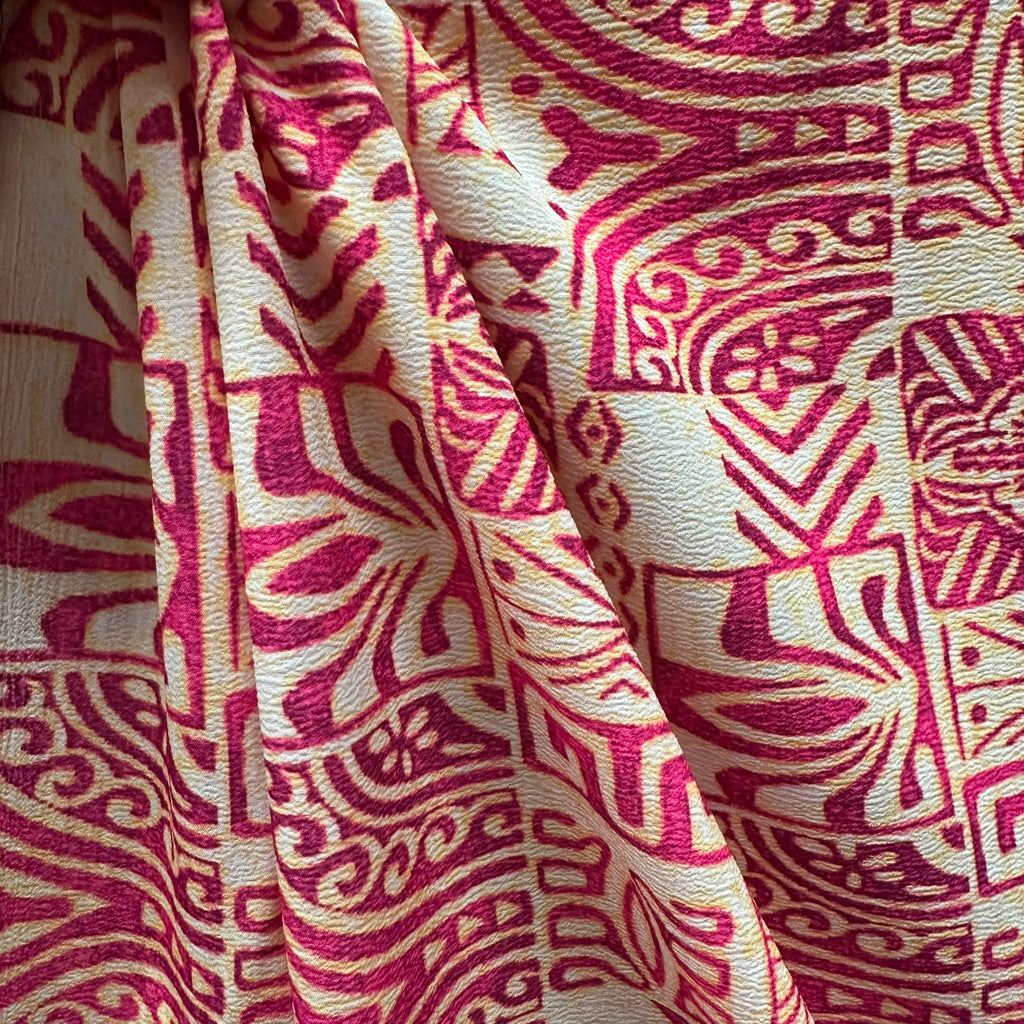 Printed Polyester Crush Fabric