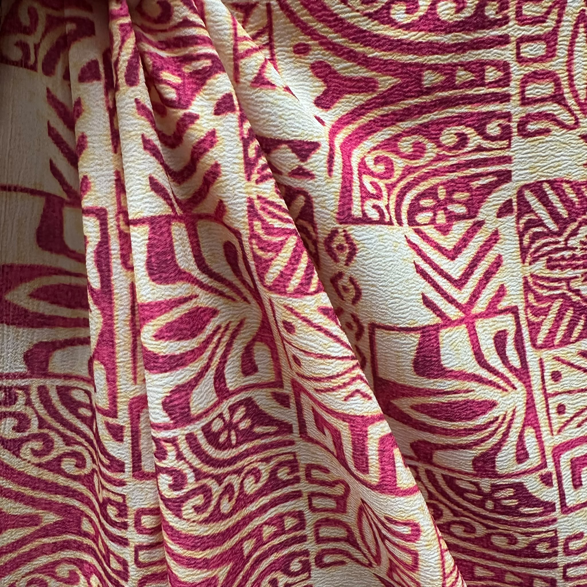 Printed Polyester Crush Fabric