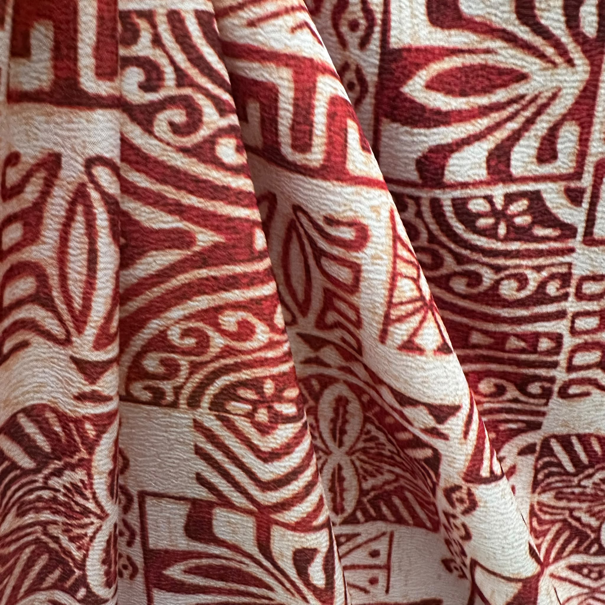 Printed Polyester Crush Fabric
