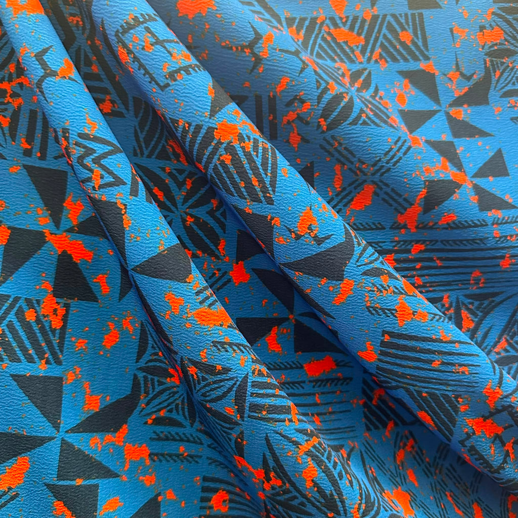 Printed Polyester Crush Fabric (KCRPMD3811D3)