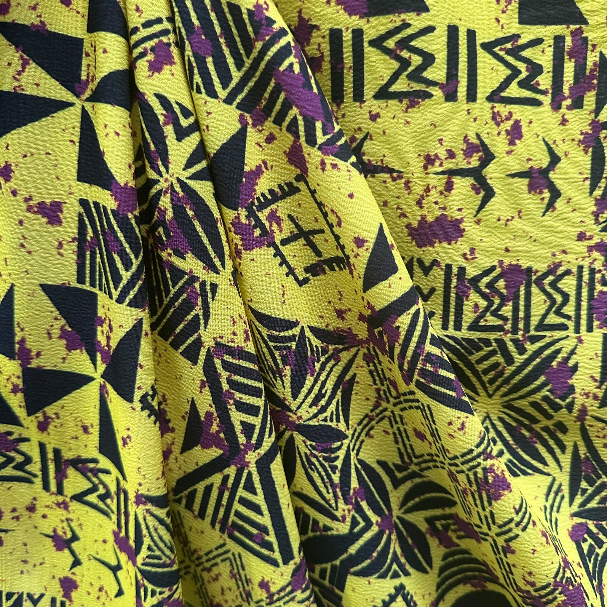 Printed Polyester Crush Fabric (KCRPMD3811D3)