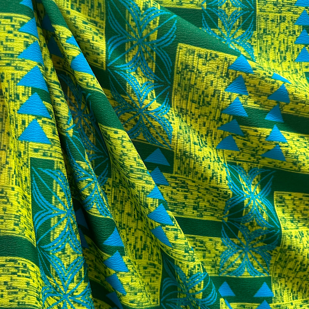 Printed Polyester Crush Fabric (KCRPMD3811D6)