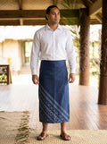 Mens Polynesian Printed Polyester Sulu — Pacific Island Tribal Wraparound Skirt