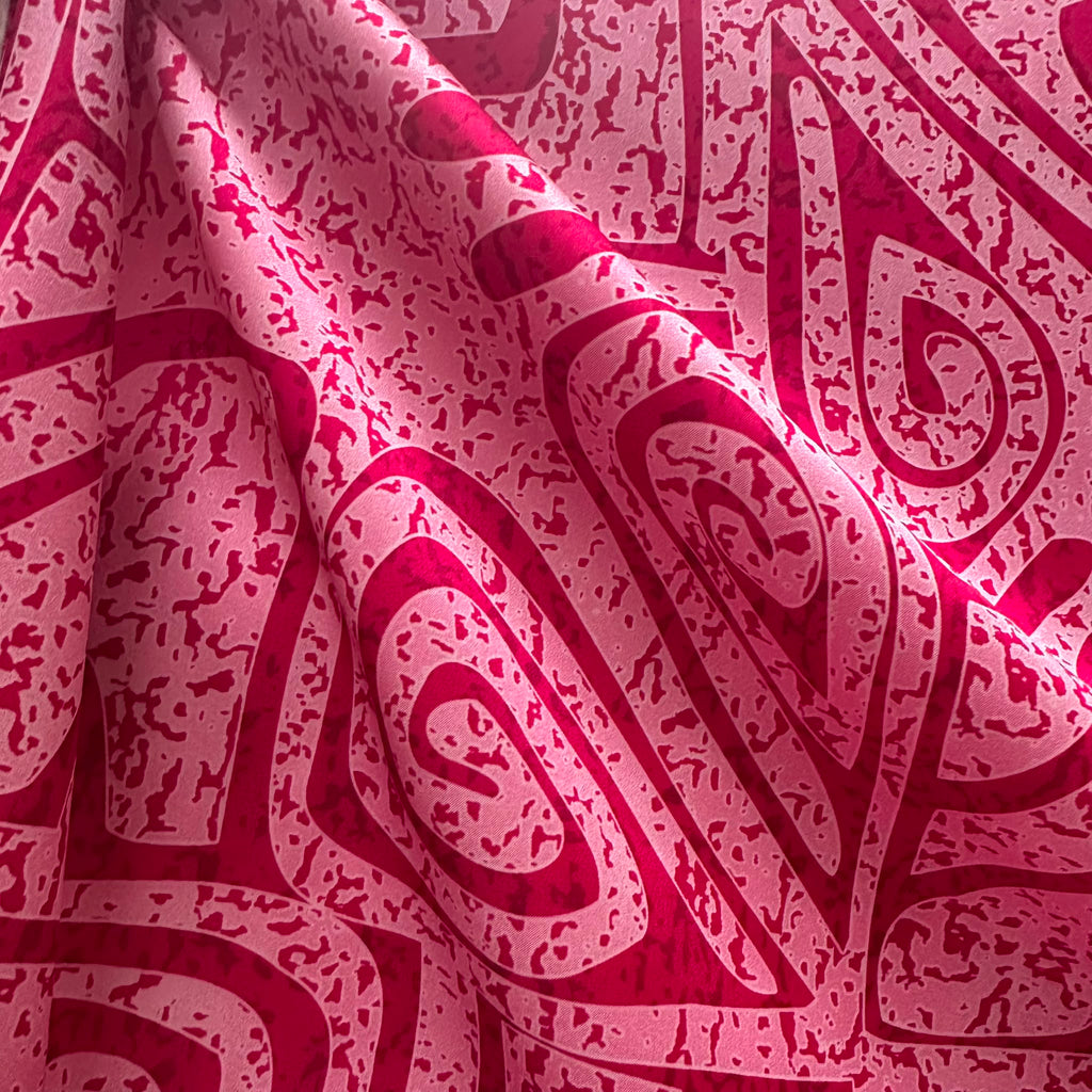 Poly Satin Maza Printed Fabric – Premium Polyester Satin