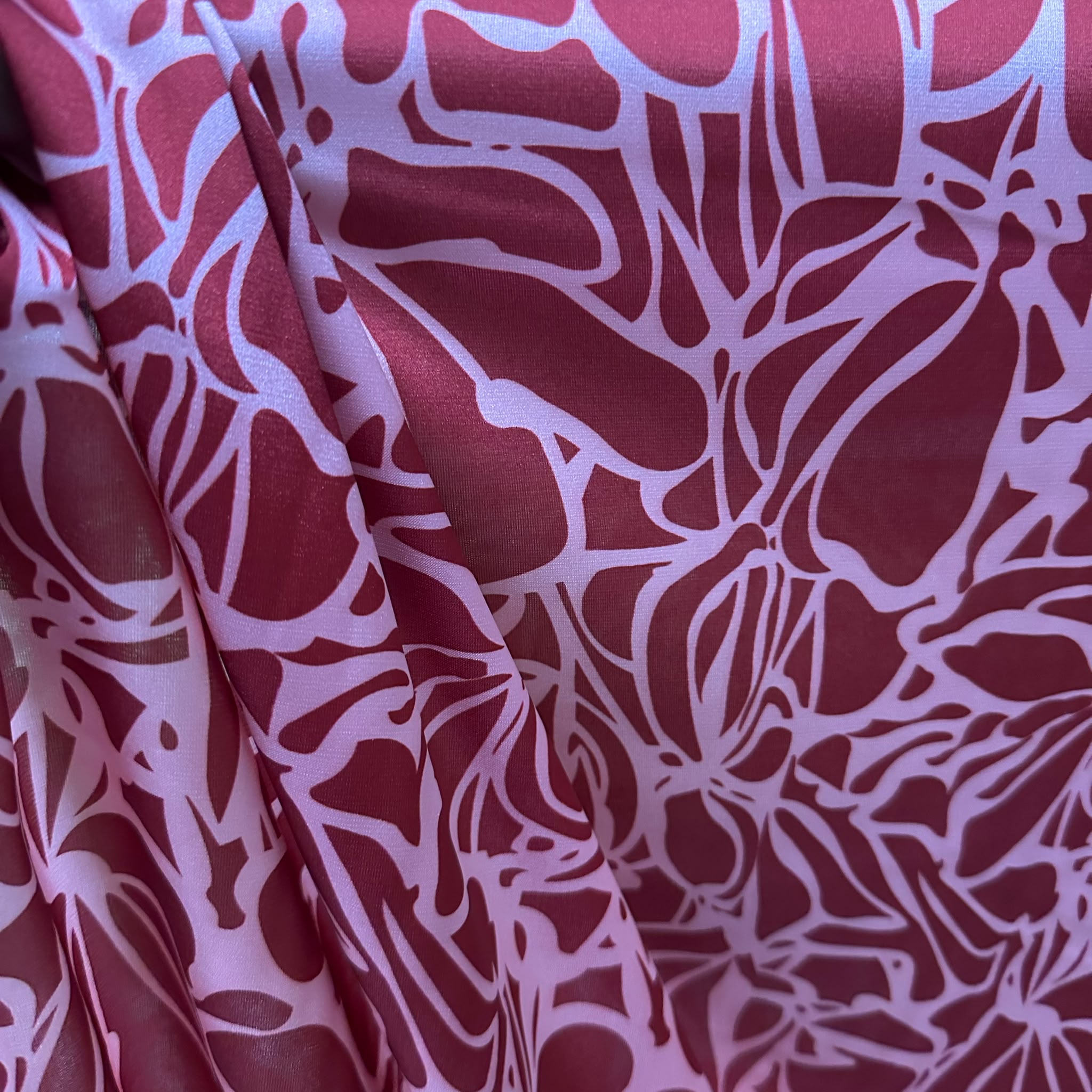 Poly Satin Maza Printed Fabric – 100% Polyester Satin