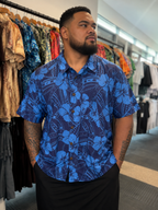 Men's Printed Slub Shirt (SHTCSM228BD4)