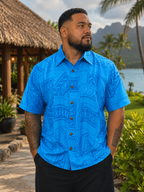 PREMIUM POLYESTER PRINTED SLUB SHIRT (SHTCSM228BD1)