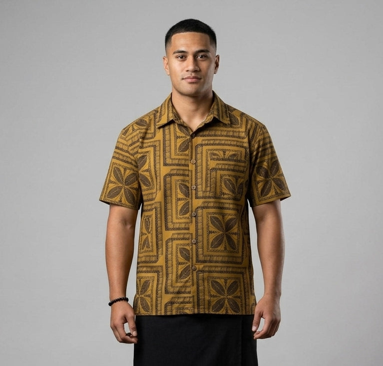 PREMIUM POLYESTER PRINTED SLUB SHIRT (SHTCSM228BD3)